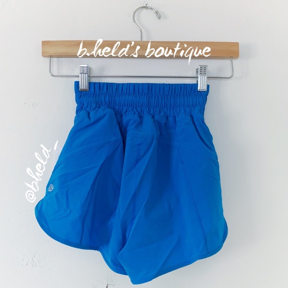 lululemon Track That High-Rise Lined Short 3" in Poolside Blue Size 0 New NWT - Picture 9 of 12